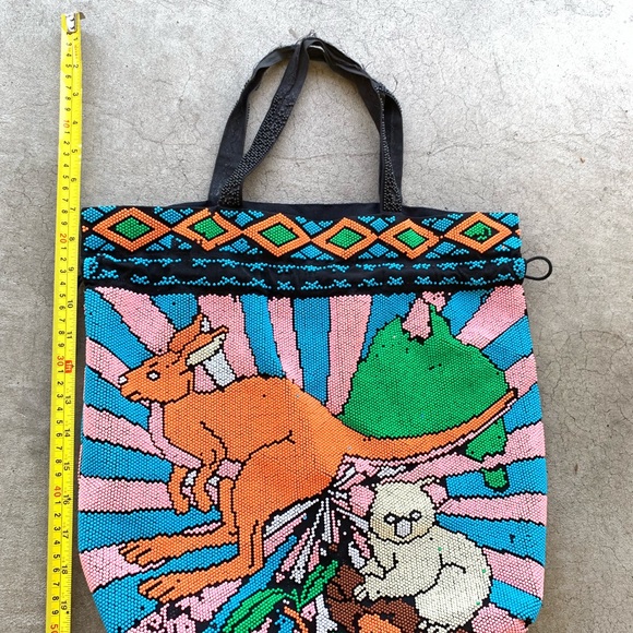 VTG Australian 60s JEWELRY TOTE animals 70s CUTE - Picture 4 of 7
